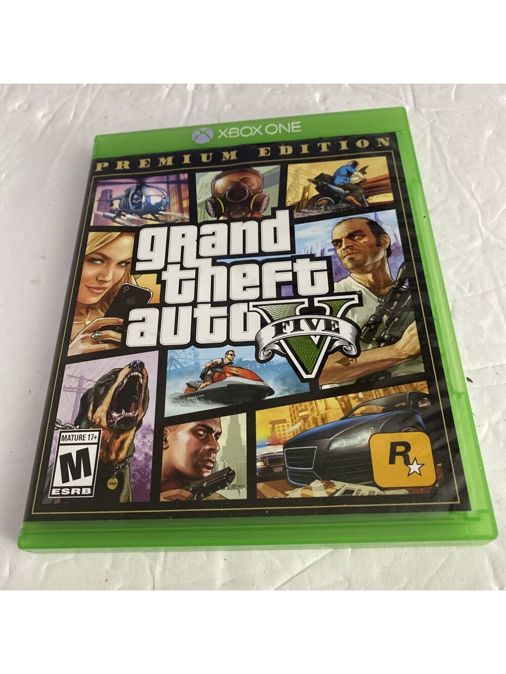 Grand Theft Auto V (Xbox One) Video Game Premium Edition Book,manual Clean Disk